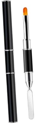Healeved 2stücke Nagel Kleber mit Pinsel für Manikur Werkzeug Nagelverlängerungsstift und Nagelkunststift Praktischer Lichttherapiestift in Pinkem Manikürewerkzeug