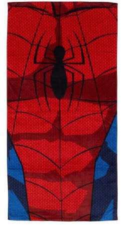 Disney Store Official Asciugamani bimbi Spider-Man, 150 x 74 cm, asciugamani a tema supereroe per spiaggia, bagno, lezioni di nuoto e vacanze