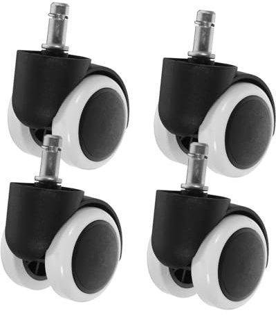 Angoily 4pièces Lot De Roulettes De Rechange Pour Chaise De Bureau Jeu Pivotantes Et Résistantes Pour Déplacement Fluide