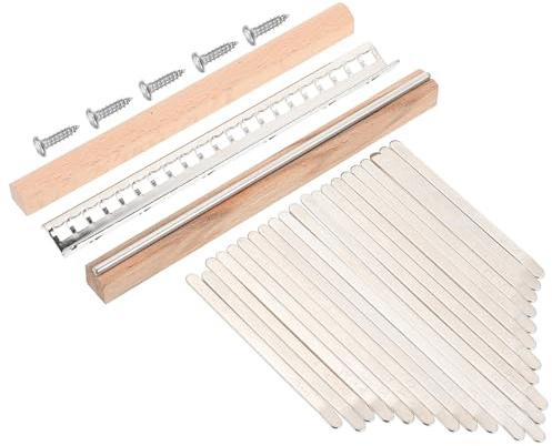 TIKODIDA 21-töniges Kalimba Selbstgemacht Zubehörset Daumenklavier Bausatz mit Klavierbrücke und Sattel für Fingerklavier Musikinstrument