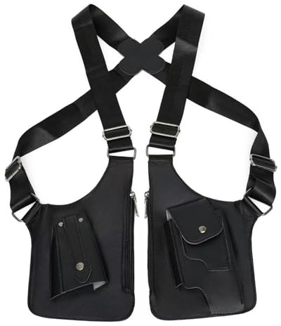 HTTDSLF Bolso a Hombro de Cuero Anti-Robo Hombre, Riñonera de Hombro para Hombre, Bolso Bandolera de Cuero & Antirrobo, Bolso para Axila, Ideal para Viajes al Aire Libre