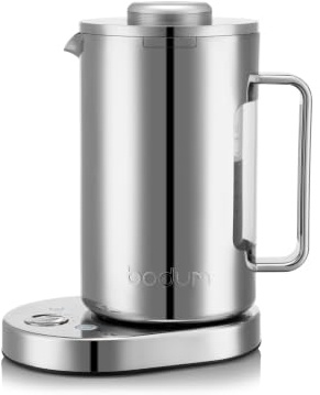 Bistro Bouilloire électrique à double paroi avec contrôle de la température 1 L, 2 000 W
