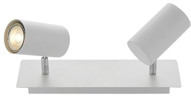 Lindby Strahler Joffrey (Modern) in Weiß aus Metall (2 flammig, GU10) - Deckenlampe Deckenleuchte Lampe Spot Wohnzimmerleuchte