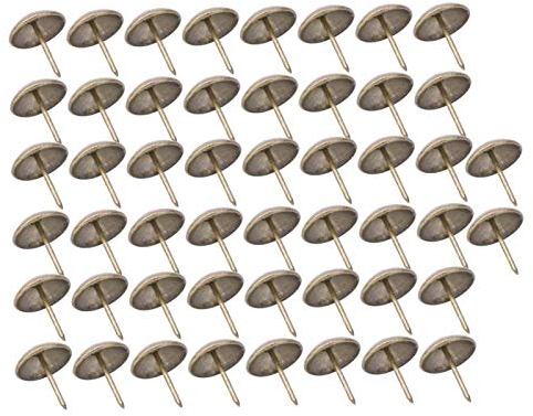 50 Stück verdickte Polsternägel für Möbel, Nägel, dekorative Ziernägel für Möbel, dekorative Hardware mit rundem Kopf (21 x 25 mm)