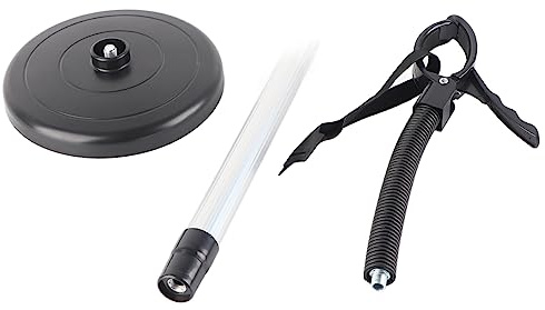 Supporto per Asciugacapelli, base stabile con altezza regolabile fino a 93,5 cm e collo flessibile, supporto regolabile per asciugacapelli, ideale per acconciatura capelli, asciuga