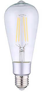Shelly Vintage ST64 Lampadina LED Smart Wi-fi a Controllo Vocale, Compatibile con Alexa e Google Home, Dimmerabile, 750lmn di intensità Luminosa, Attacco E27