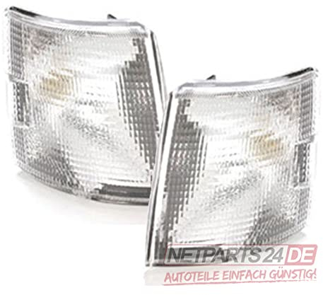 Johns, Blinker Blinkleuchte passend für VW Bus Transporter T4 weiße Paar Set vorne L R.