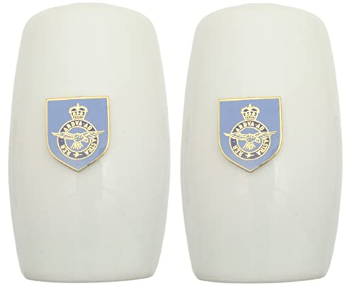 RAF Shield China Salt and Pepper Shakers Cruet Set Modern White CSP ME11