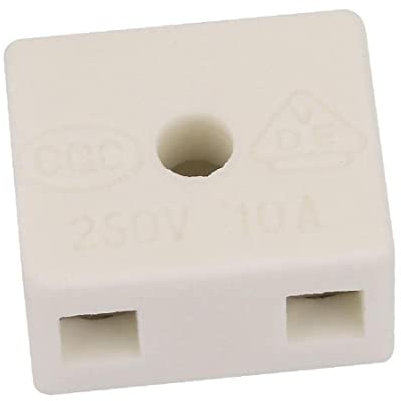 Bemvp Morsettiere in Ceramica 5 Pz 10a 250 V Filo Connettore 2 Posizioni 5 Fori Cablaggio in Ceramica Morsettiera Porcellana Ad Alta Temperatura