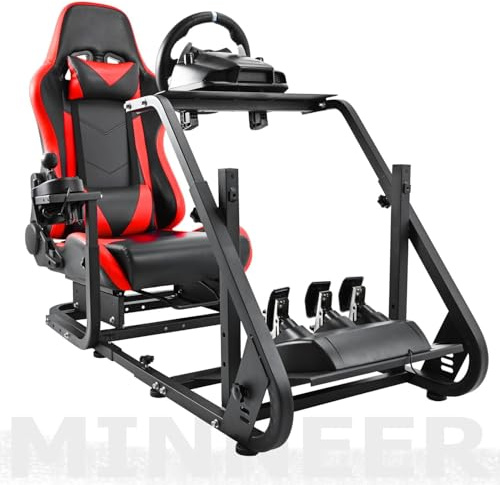 Minneer Rennsimulator Cockpit passend für Logitech G29 G920 G923，für Thrustmaster T80 T150 T248 T300Base T300RS GT TSPCTSXW Racer cock TXRW Base TX RacingWheelF458 ohne Rennrad & Schalthebel & Pedal