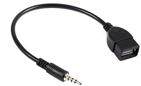 Câble Adaptateur Convertisseur USB 3,5 Mm Mâle AUX Jack vers USB 2.0 Type A Femelle pour Une Transmission Stable, Conception HiFi, Décodage de Voiture avec Apparence Haut de