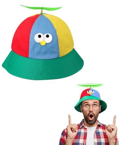 SIEBOLD Gorra Helice,Sombrero de Hélice,interesante Sombrero con Eye,para Verano Protección Solar Suministros de fiesta de disfraces de cosplay Favores Halloween