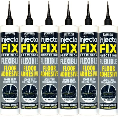Injectafix Precision 300ml | Extra Strength | Fix Floors and Loose & Hollow Tiles, Wood, LVT & Laminate - Includes Precision Injection Stainless Steel 1.8 mm (6)