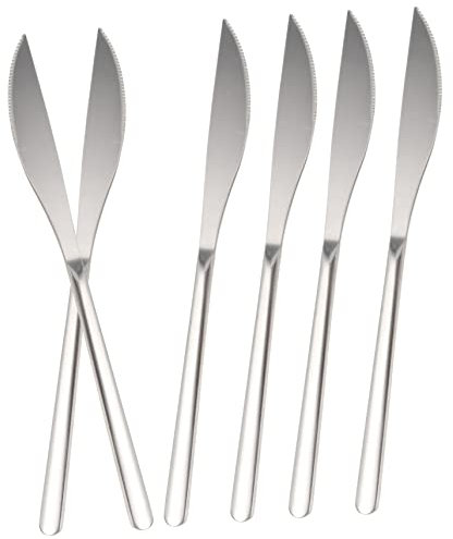 Cabilock 6 Pezzi Coltello in Acciaio Inossidabile Cibo Cena Da Sandwich Coperchio Spargimarmellata Portatile Spatola Per Burro Da Formaggio Taglia Torta Stoviglie Silver