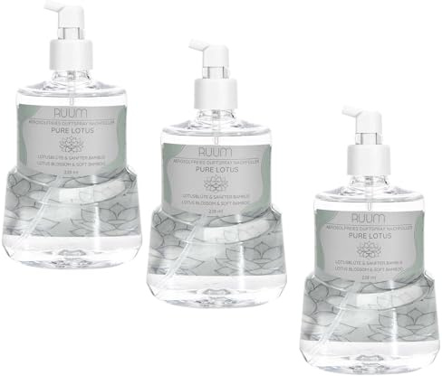 RUUM Duftspray-Nachfüller Pure Lotus, 228 ml (3er Pack) | Kompatibel mit Active Fresh 24/7 Gerät, leichte und saubere Frische, bis 65 Tage Duft je Patrone
