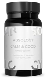 Absology Calm & Good - Integratore Alimentare - Uomo e Donna - 60 Capsule | Favorisce il Benessere Fisico e Mentale - Per Stress e Ansia – Affron®, Estratto di Papavero, Magnesio, Vitamina B5 e B6