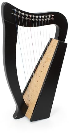 MMX celtic baby harp in black – 12 strings
