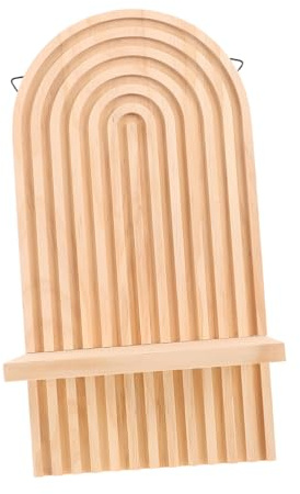 WEKADRIN Portavelas de Pared de Madera Rústica Soporte de Vela Colgante para Aromaterapia y Decoración Moderna Diseño Compacto y Versátil para Salones y Pequeños