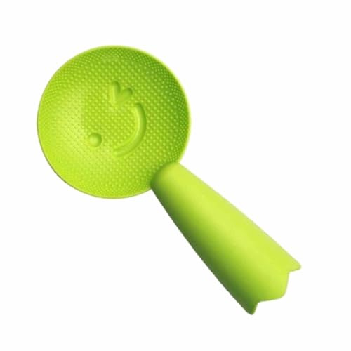 ERYUE Cucchiaio di Riso con Motivo a Faccina Sorridente, Previene l'attaccatura della Spatola per Cuociriso per Uso domestico. Verde
