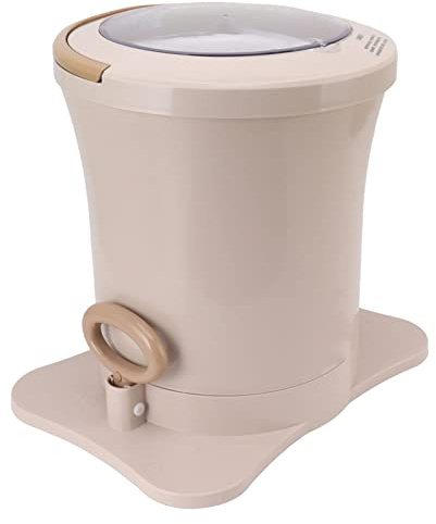 Haofy Essiccatore Manuale, Velocità di Centrifuga di 2500 Giri/min per un'Asciugatura più Rapida con Cestello per il Lavaggio Staccabile, Asciugatrice con Corda da Tirare a Mano per Piccoli