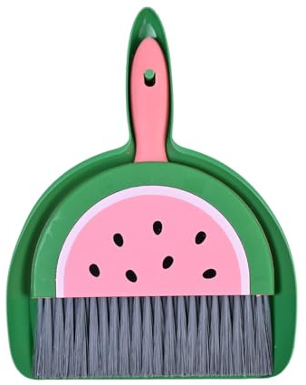 Portable Mini Broom and Dustpan Set for Desktop, Durable Small Brush with Flexible Dustpan, Lightweight Cleaning Set for Home, Kitchen, Car, Cute Design