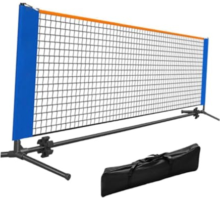 Rete da Pickleball Cm, Rete da Tennis Professionale con Borsa per Il Trasporto, Rete da Allenamento, Rete da Pickleball con Ripiano per Parco,
