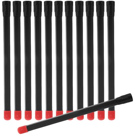 VINTORKY 20 Stück Reifenventilverlängerungen 15cm Lang Schwarz aus Robustem Kunststoff für Auto Fahrrad und Lkw zur Einfachen Reifenwartung und Ventilverlängerung