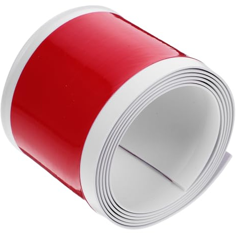 POPETPOP Rodapié de Pvc Blanco Autoadhesivo, Moldura Decorativa de Pared Flexible, Resistente al Desgaste, Zócalo Adhesivo para Pared y Esquina, Rollo de 2m