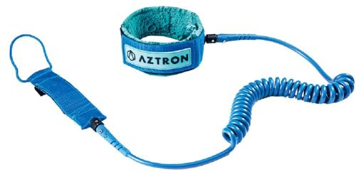 AZTRON SUP Coil Leash 10.0, Knöchel-Manschette, Sicherheitsleine für SUP's