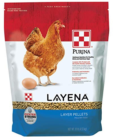 Purina Layena | Nutritionally Complete Layer Hen Feed Pellets | 10 Pound (10 lb) Bag