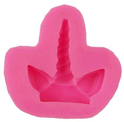 Kuchen-Werkzeug Einhorn Pferd Ohr-Silikon-Form Sugar Schokolade Fondant-Werkzeug Sugar Mold zufällige Farbe