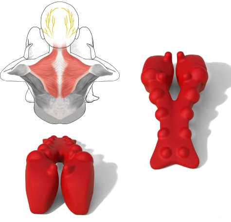 LittleMum Trapezius Triggerpunkt-Massagegerät für Myofasische Linderung, Suboccipital Release, Haltungskorrektur und Schmerzlinderung im Oberen Rücken