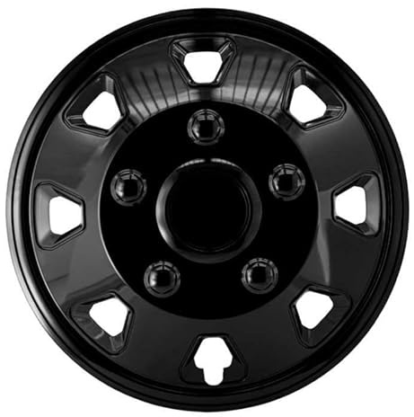 Radkappen Radzierblenden Radblenden Itah kompatibel mit FIAT/VW/Renault Bus 15 Zoll Schwarz 4 Stück