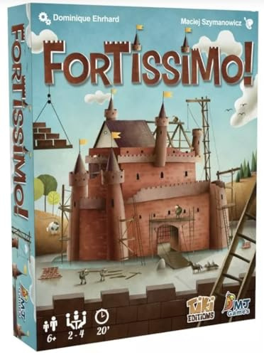 TIKI Editions FORTISSIMO ! Jeu de Cartes intergénérationnel, Simple et passionnant - Construisez Votre château - Idéal pour Travailler Votre mémoire et Les Connaissances en mathématiques des Enfants