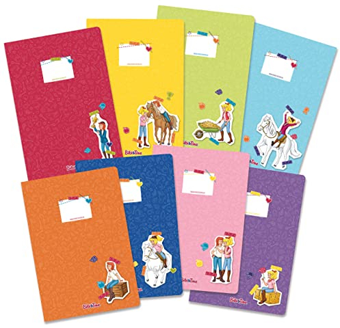 Papierdrachen 8 hochwertige Schnellhefter aus Karton für Kinder | DIN A4 | Motiv Bibi und Tina - Schnellhefter aus 350g/m² Karton - Set Nummer 4