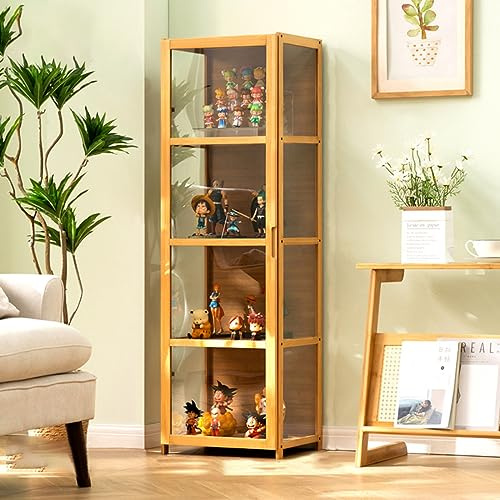 JSLJJBD Vitrine,glasböden,modellauto Vitrine,sammlervitrine,wohnzimmerschrank Regal Glas Schrank Transparent Und Staubdicht Auf DREI Seiten, Geeignet Für Familienschlafzimmer, Arbeitszimmer Usw.