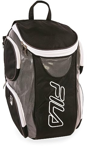 Fila Ultimativer Tennisrucksack mit Schuhtasche, Einheitsgröße, Grau, Einheitsgröße, ultimativer Tennisrucksack mit Schuhtasche, grau, Einheitsgröße, Ultimativer Tennis-Rucksack mit Schuhfach
