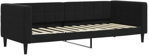 vidaXL Tagesbett Schwarz 80x200 cm Samt