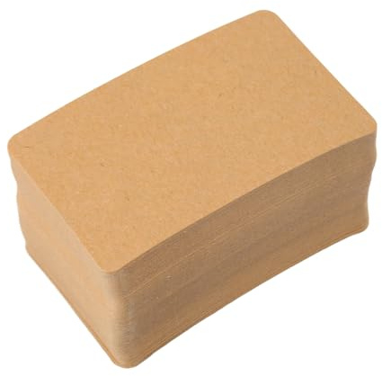 Brunt Kraftpapper Tjock Cardstock,Kraft Paper Cards Card Cardstock Kraftpapper Kraftpapper för Korttillverkning Födelsedagskort Bröllopskort (9x5,4cm / 3,5x2,1in, 350gsm, 100st