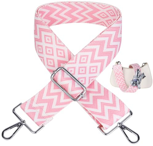 Verstellbar Taschengurt, 5cm/2in Breit Polyester Taschengurt Schulterriemen, Taschengurte zum Wechseln, Damen Moden Umhängegurte für Taschen, Schulterriemen für Umhängetasche Handtasche (85cm-145cm)