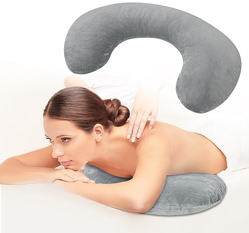 Mybow Almohada de pecho para mesa de masaje, almohada de refuerzo de pecho para dormir, almohada de cuña de spa, almohada de apoyo para el pecho, almohadilla de masaje femenina para salón de spa