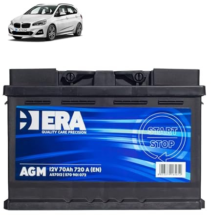 Batteria 70Ah A.G.M. per BMW Serie 2 216 218 220 225 benzina 2014+