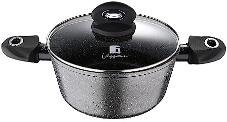 Bergner by Vissani Casseruola 22cm 3,1L in alluminio forgiato con coperchio per induzione