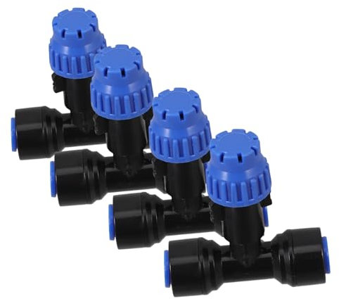Yardwe Connecteurs D’Irrigation Goutte à Insertion Rapide 4 Pièces Pom Noir