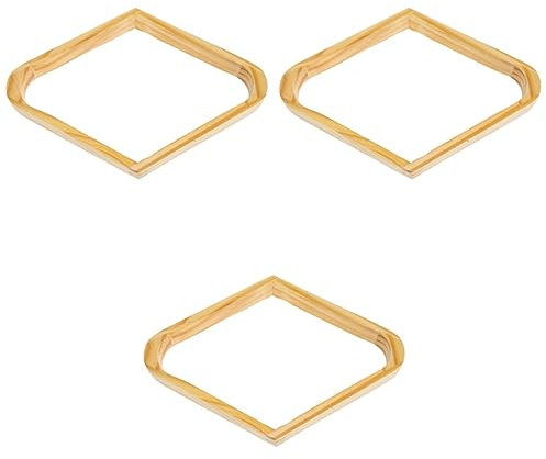 ZOAPDEBCETriangle Billiard Ball Rack, Billiard Ball Rack, 3pcs Billiards Frame Balls Nine Ball Rack Accessories Pool Ball