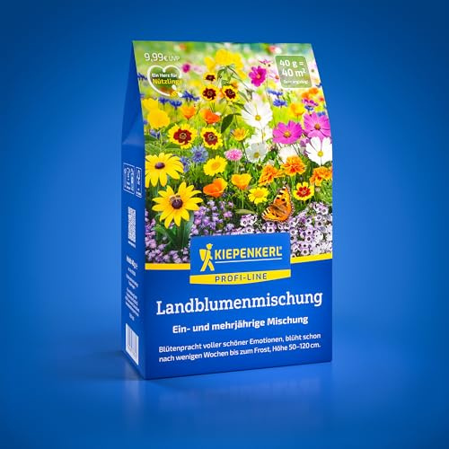 Kiepenkerl Blumensamen-Mischung Landblumenmischung 1078330, Blumensaat | Natürliche Blumenmischung für romantische Gärten, Blumenwiese
