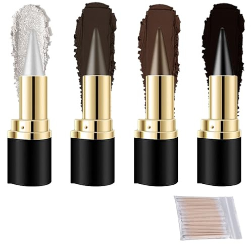 Landrain 4 Stück Wasserfest Eyeliner, Schnell Trocknender Kajal, Lasting Smudge Kajalstift