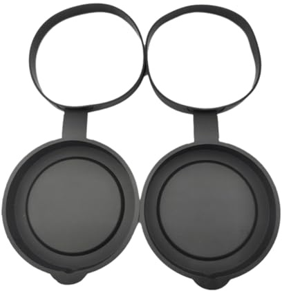 Ohulelks 2 Pieces Binoculars Protective Rubber Objective Lens Cap Binocular Best Protect 52-55MM