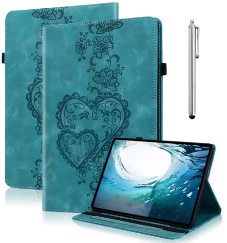 YiChZhe Hülle für Amazon Fire HD 10 & Fire HD 10 Plus(10,1 Zoll,13th/11th Gen,2023/2021),PU Leder Dünne Schutzhülle mit Auto aufwachen/Schlaf Funktion,für HD 10 Kids&Kids Pro-Grün