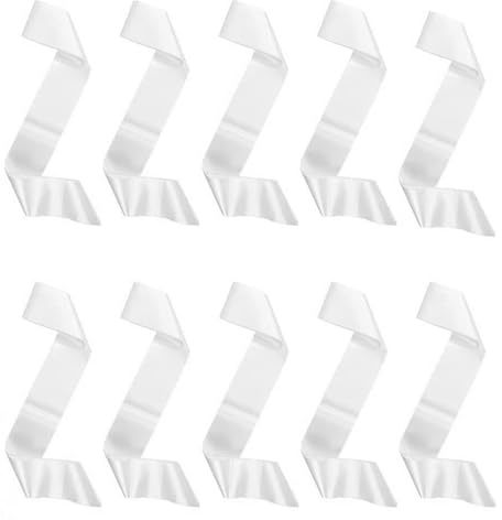 Huehkir Bandas Blancas - Banda Para Graduación, Ceremonia y Fiesta - Bandas De Satén Para Decoración, Desfiles, Fiestas Y Accesorios Para Eventos